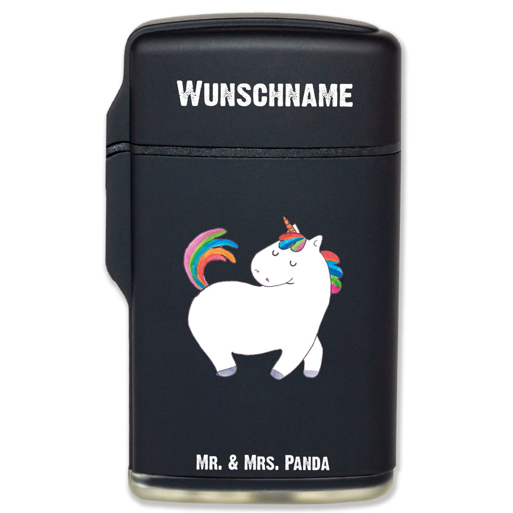 Personalisiertes Feuerzeug Einhorn stolzierend Personalisiertes Feuerzeug, Personalisiertes Gas-Feuerzeug, Personalisiertes Sturmfeuerzeug, Einhorn, Einhörner, Einhorn Deko, Pegasus, Unicorn, stolz, anders, bunt, Pferd, Reiter, Reiten, Freundin, Geschenk