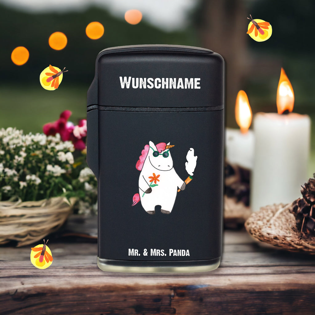 Personalisiertes Feuerzeug Einhorn Woodstock Personalisiertes Feuerzeug, Personalisiertes Gas-Feuerzeug, Personalisiertes Sturmfeuerzeug, Einhorn, Einhörner, Einhorn Deko, Pegasus, Unicorn, Kiffen, Joint, Zigarette, Alkohol, Party, Spaß. lustig, witzig, Woodstock