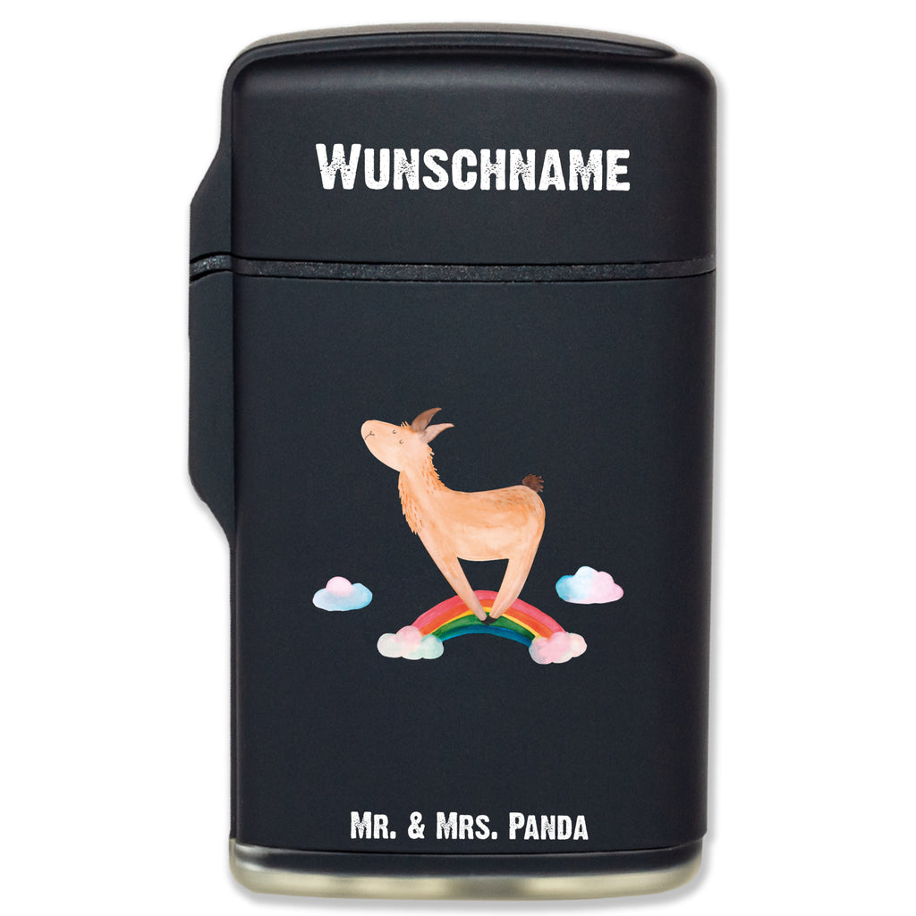 Personalisiertes Feuerzeug Lama Regenbogen Personalisiertes Feuerzeug, Personalisiertes Gas-Feuerzeug, Personalisiertes Sturmfeuerzeug, Lama, Alpaka, Lamas, Regenbogen, Haters gonna hate, Haters, Selbstständig, Außenseiter, Schule, Abi, Hobby, Wolkenland, Freiheit