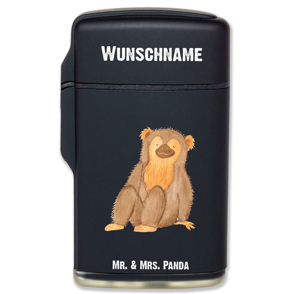 Personalisiertes Feuerzeug Affe Personalisiertes Feuerzeug, Personalisiertes Gas-Feuerzeug, Personalisiertes Sturmfeuerzeug, Afrika, Wildtiere, Affe, Äffchen, Affen, Selbstliebe, Respekt, Motivation, Selbstachtung, Liebe, Selbstbewusstsein, Selfcare