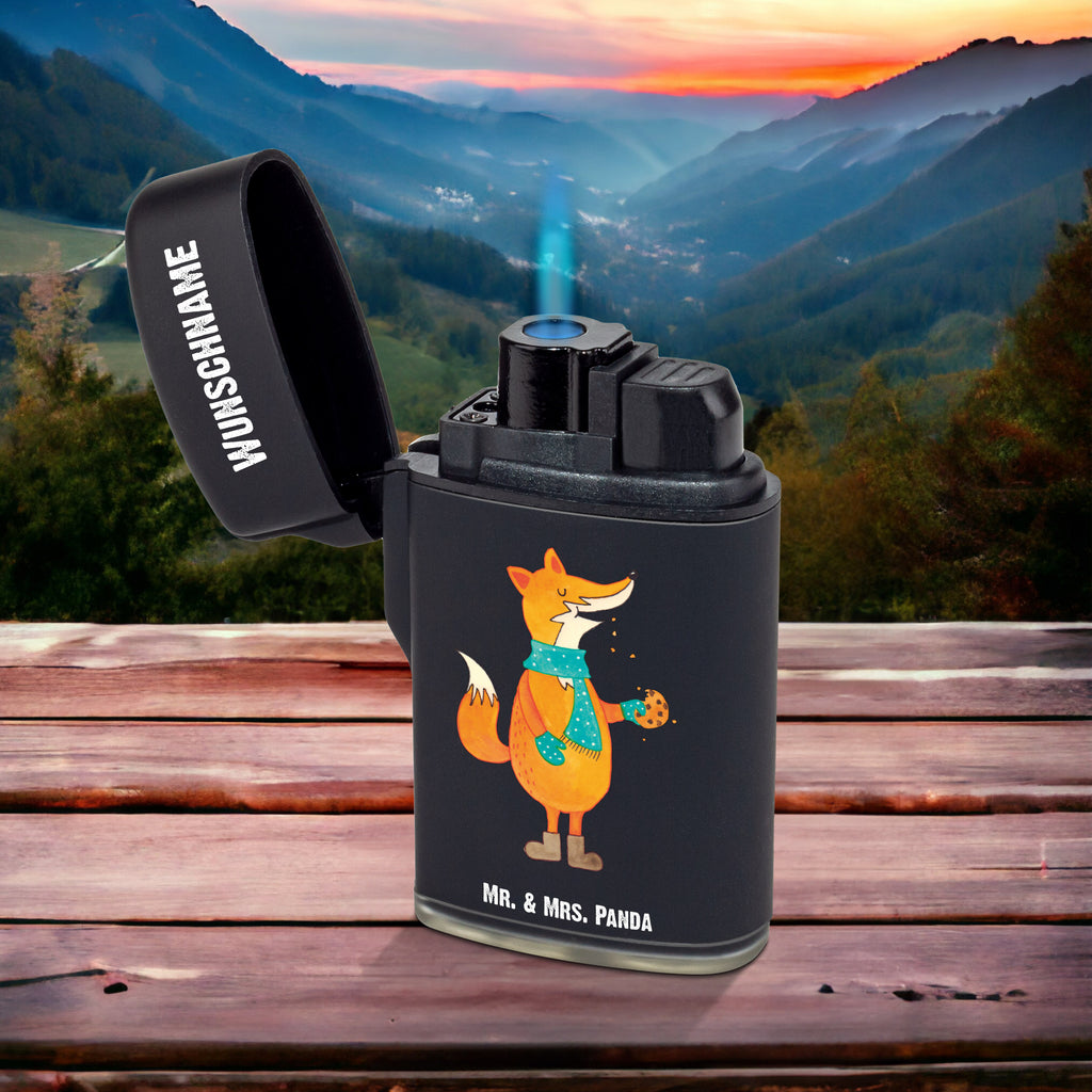 Personalisiertes Feuerzeug Fuchs Keks Personalisiertes Feuerzeug, Personalisiertes Gas-Feuerzeug, Personalisiertes Sturmfeuerzeug, Fuchs, Füchse, Backen Spruch, Kekse, Winter, Weihnachtszeit, Plätzchen, Liebe, Küche Deko