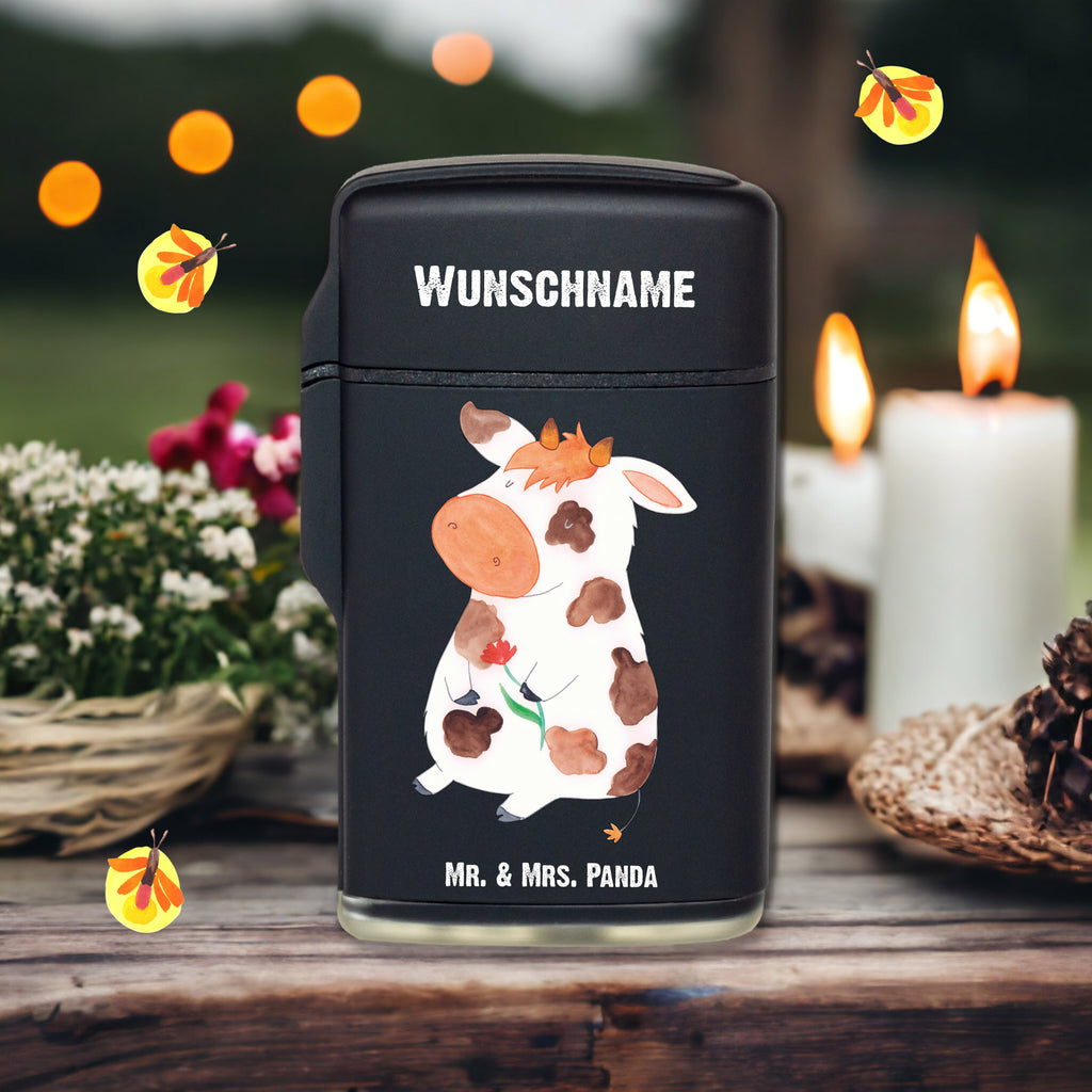 Personalisiertes Feuerzeug Kuh Personalisiertes Feuerzeug, Personalisiertes Gas-Feuerzeug, Personalisiertes Sturmfeuerzeug, Bauernhof, Hoftiere, Landwirt, Landwirtin, Kuh, Kühe, Träume, Flausen, Spruch, Magie, Motivtion, Hof, Milch, Milchkuh