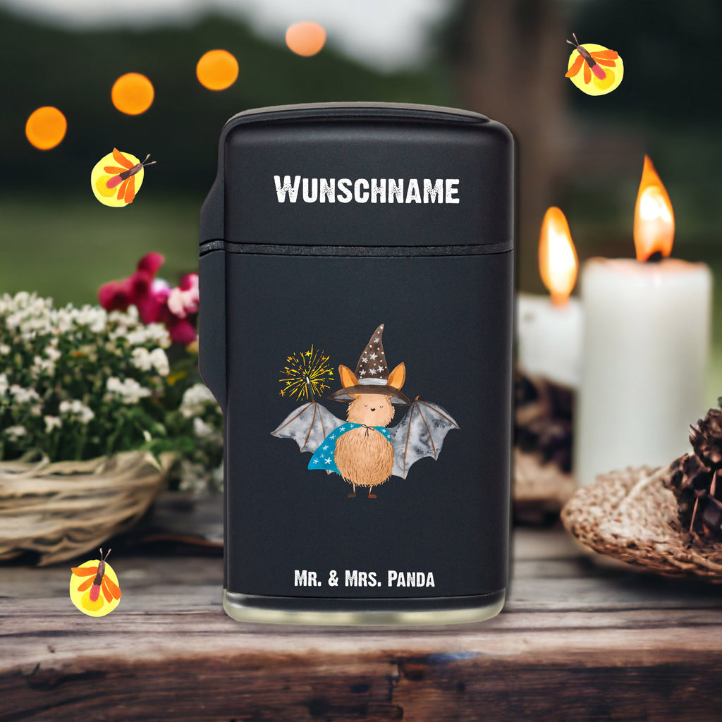 Personalisiertes Feuerzeug Fledermaus Zauberer Personalisiertes Feuerzeug, Personalisiertes Gas-Feuerzeug, Personalisiertes Sturmfeuerzeug, Tiermotive, Gute Laune, lustige Sprüche, Tiere, Fledermaus, Fledermäuse, Zauberer, Magier, Frauen, reinsteigern