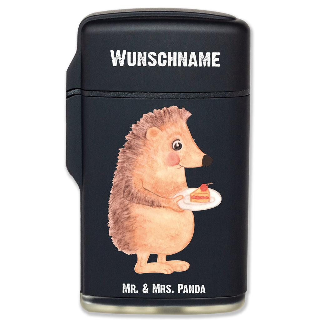 Personalisiertes Feuerzeug Igel mit Kuchenstück Personalisiertes Feuerzeug, Personalisiertes Gas-Feuerzeug, Personalisiertes Sturmfeuerzeug, Tiermotive, Gute Laune, lustige Sprüche, Tiere, Igel, Essen Spruch, Kuchen, Backen Geschenk, Kuchen backen, Einladung Party, Geburtstagskuchen, Torte