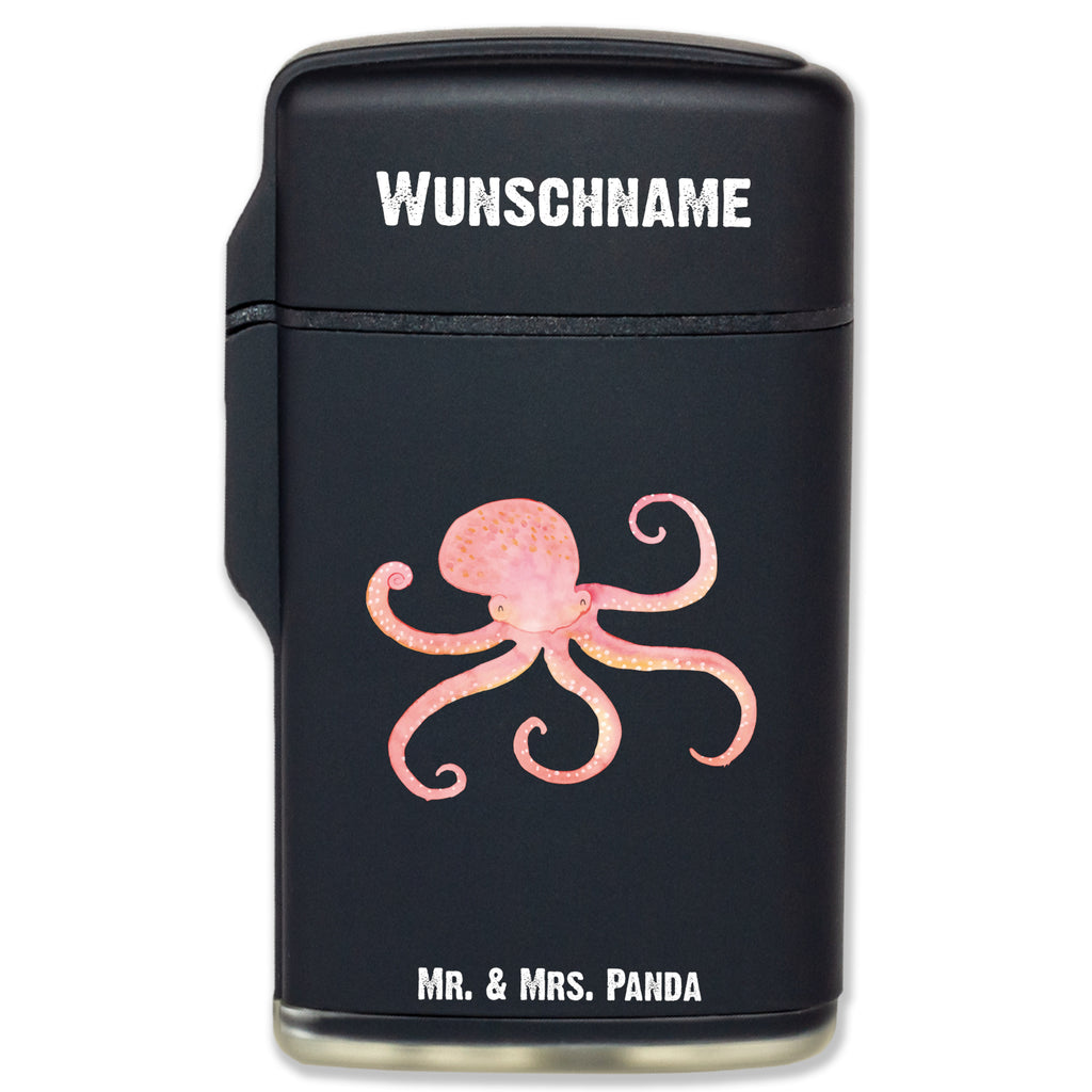 Personalisiertes Feuerzeug Tintenfisch Personalisiertes Feuerzeug, Personalisiertes Gas-Feuerzeug, Personalisiertes Sturmfeuerzeug, Tiermotive, Gute Laune, lustige Sprüche, Tiere, Meer, Meerestier, Krake, Tintenfisch, Arme, Wasser, Ozean