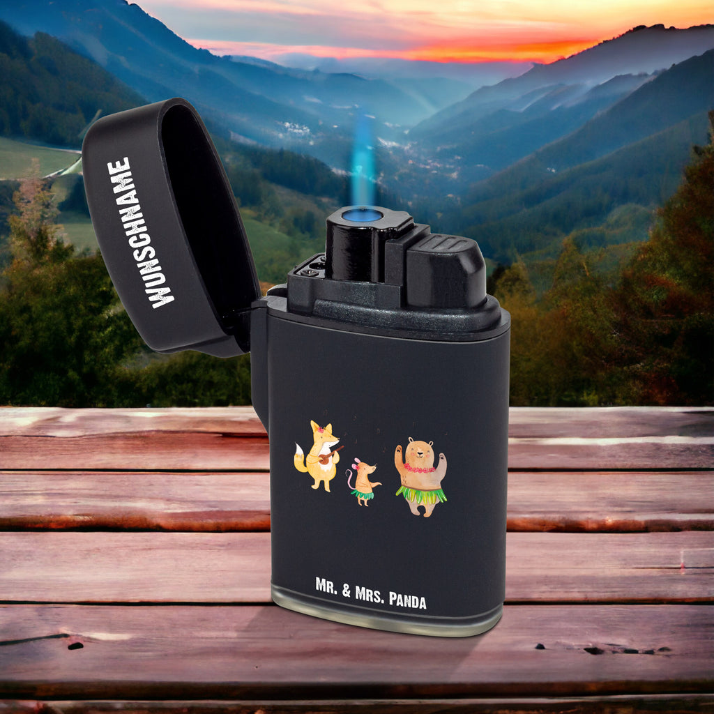 Personalisiertes Feuerzeug Waldtiere Aloha Personalisiertes Feuerzeug, Personalisiertes Gas-Feuerzeug, Personalisiertes Sturmfeuerzeug, Tiermotive, Gute Laune, lustige Sprüche, Tiere, Wald, Waldtiere, Musik, Aloha, Bär, Hase, Igel, Tanzen, Leben, Lachen
