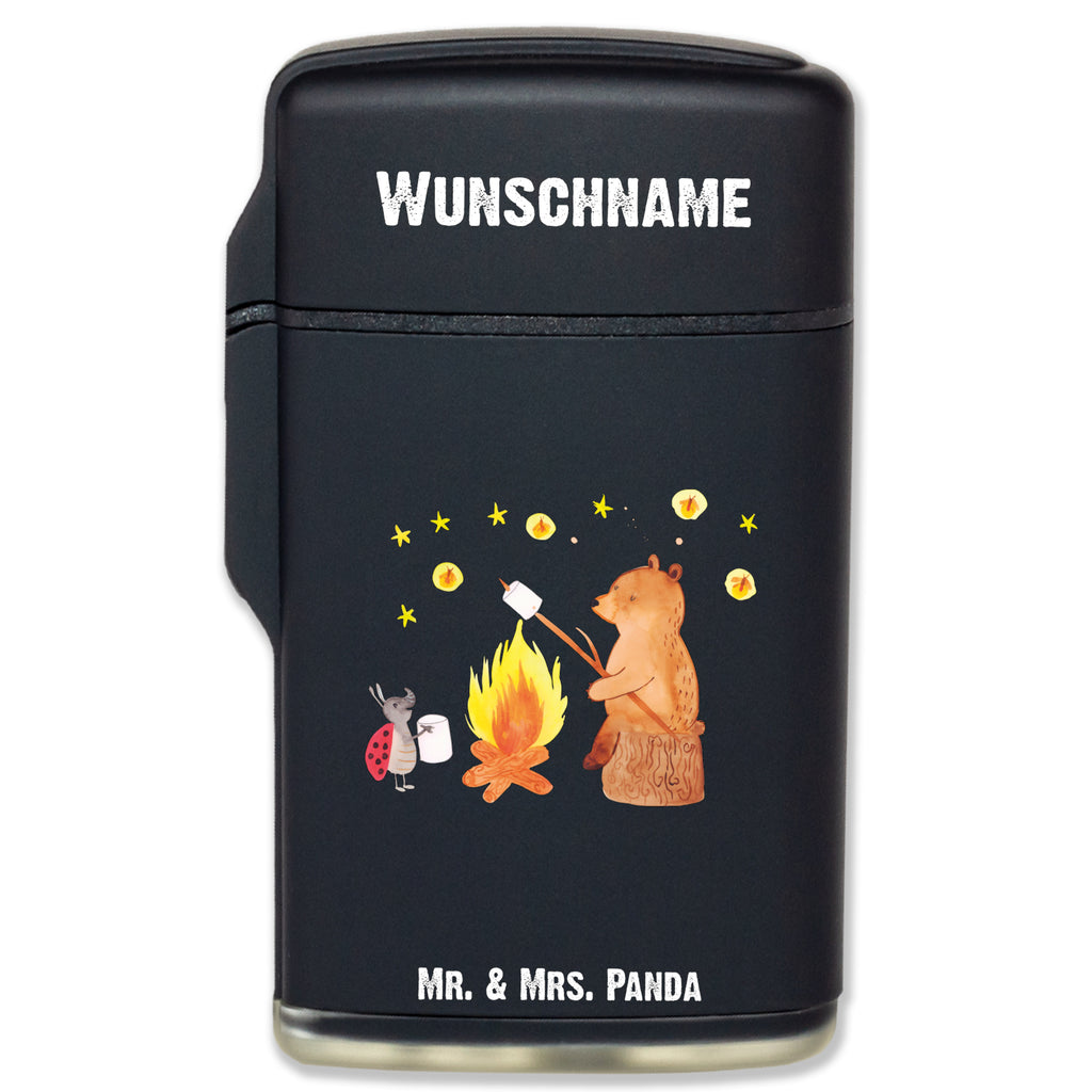 Personalisiertes Feuerzeug Bär & Marienkäfer Lagerfeuer Personalisiertes Feuerzeug, Personalisiertes Gas-Feuerzeug, Personalisiertes Sturmfeuerzeug, Bär, Teddy, Teddybär, Lagerfeuer