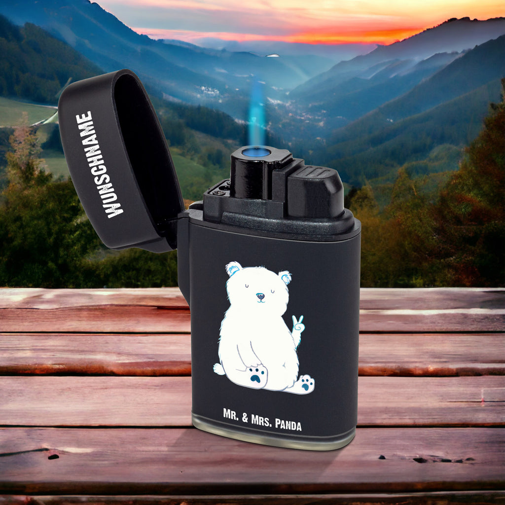 Personalisiertes Feuerzeug Eisbär Faul Personalisiertes Feuerzeug, Personalisiertes Gas-Feuerzeug, Personalisiertes Sturmfeuerzeug, Bär, Teddy, Teddybär, Eisbär, Nordpol, Faul, Entspannen, Relaxen, Büro, Arbeit, Bürojob, Arbeitsplatz, Homeoffice