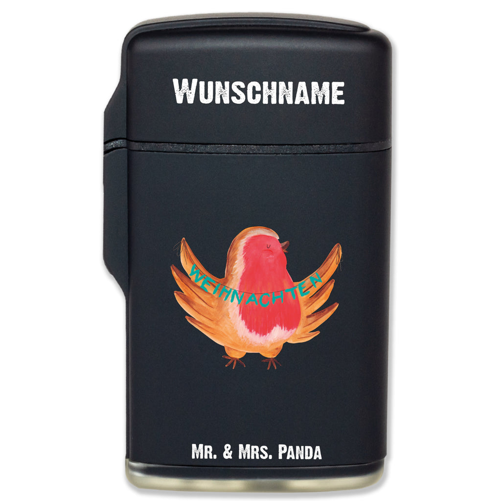Personalisiertes Feuerzeug Rotkehlchen Weihnachten Personalisiertes Feuerzeug, Personalisiertes Gas-Feuerzeug, Personalisiertes Sturmfeuerzeug, Winter, Weihnachten, Weihnachtsdeko, Nikolaus, Advent, Heiligabend, Wintermotiv, Frohe Weihnachten, Weihnachtsmotiv, Weihnachtsgruß, Vogel, xmas