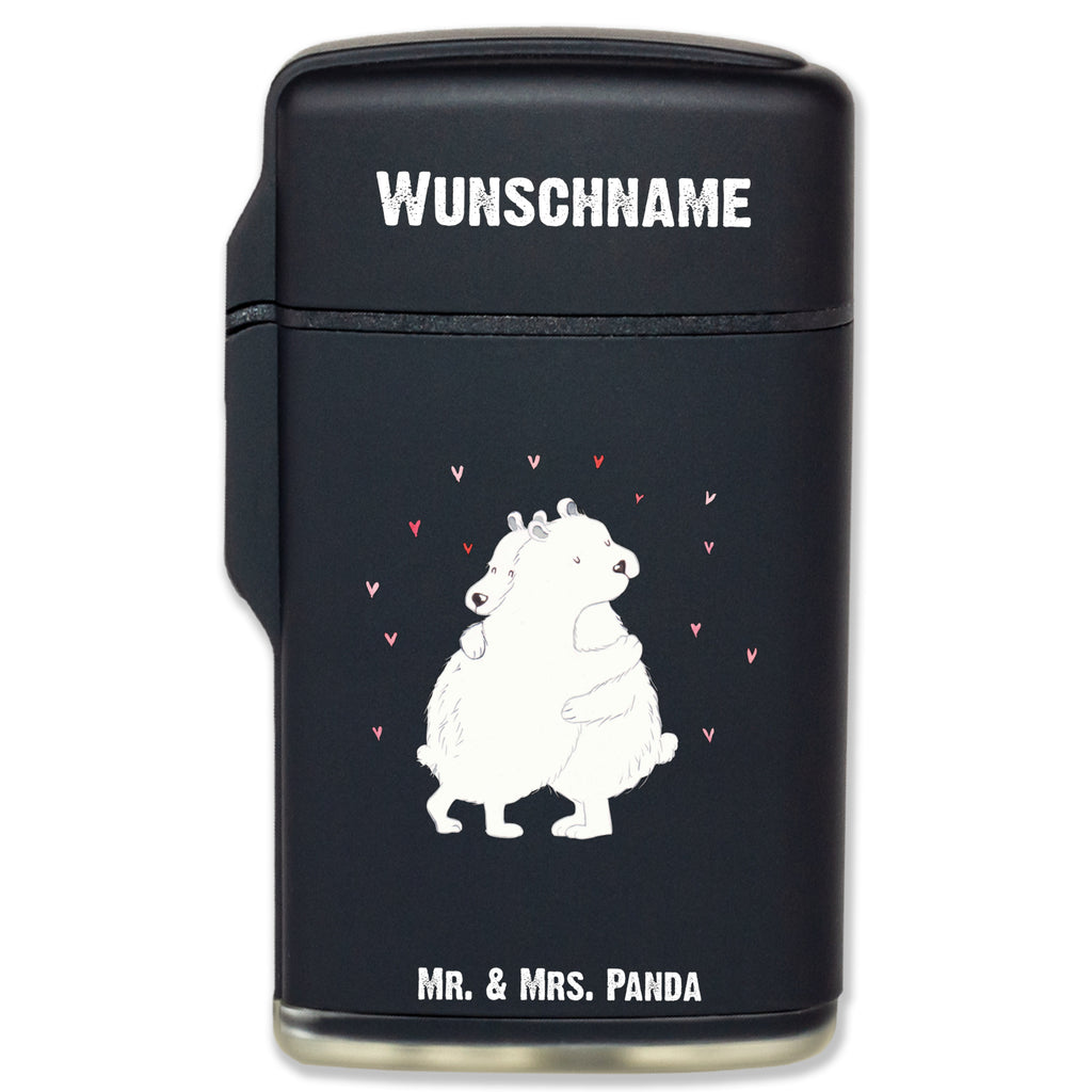 Personalisiertes Feuerzeug Eisbär Umarmen Personalisiertes Feuerzeug, Personalisiertes Gas-Feuerzeug, Personalisiertes Sturmfeuerzeug, Tiermotive, Gute Laune, lustige Sprüche, Tiere