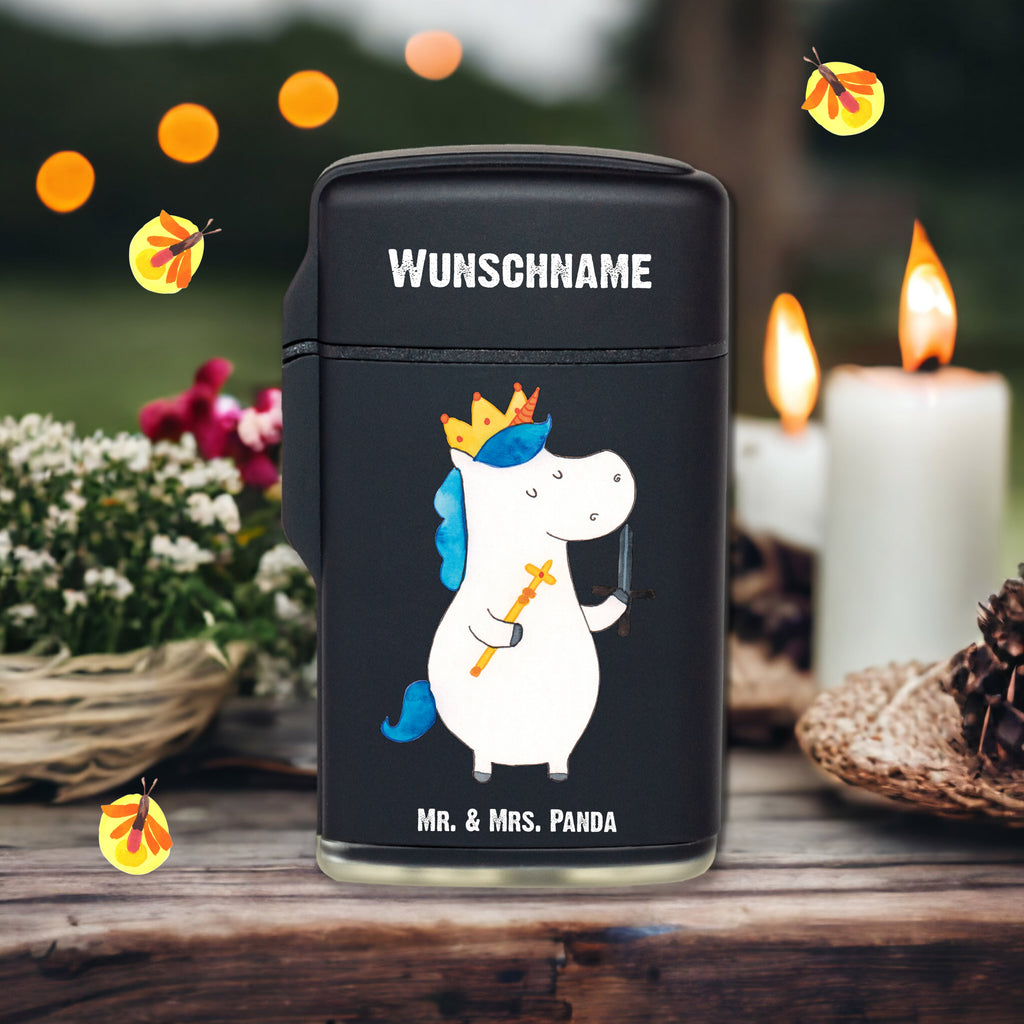 Personalisiertes Feuerzeug Einhorn König mit Schwert Personalisiertes Feuerzeug, Personalisiertes Gas-Feuerzeug, Personalisiertes Sturmfeuerzeug, Einhorn, Einhörner, Einhorn Deko, Pegasus, Unicorn, König, Ritter, Mittelalter