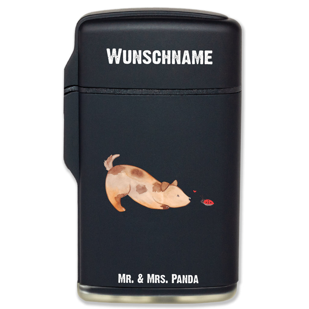 Personalisiertes Feuerzeug Hund Marienkäfer Personalisiertes Feuerzeug, Personalisiertes Gas-Feuerzeug, Personalisiertes Sturmfeuerzeug, Hund, Hundemotiv, Haustier, Hunderasse, Tierliebhaber, Hundebesitzer, Sprüche, Hunde, Hundespruch, Marienkäfer, Mischling, Mischlinghund