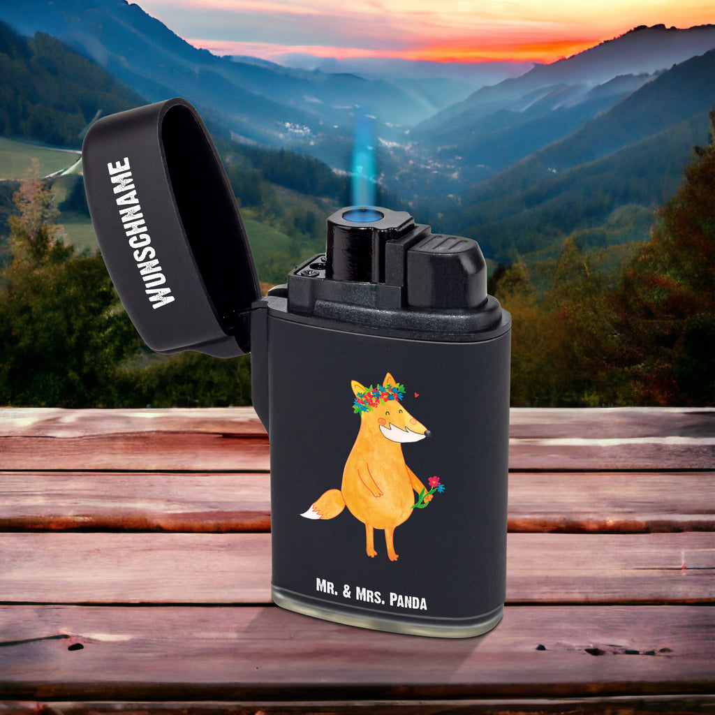 Personalisiertes Feuerzeug Fuchs Blumenliebe Personalisiertes Feuerzeug, Personalisiertes Gas-Feuerzeug, Personalisiertes Sturmfeuerzeug, Fuchs, Füchse, Fox, Liebe, Freundin, Fuchsmädchen, Blumenmädchen, Freundinnen, Liebesbeweis, Blume, Blumen, Motivation, Freude, ich, mich, Selbstliebe