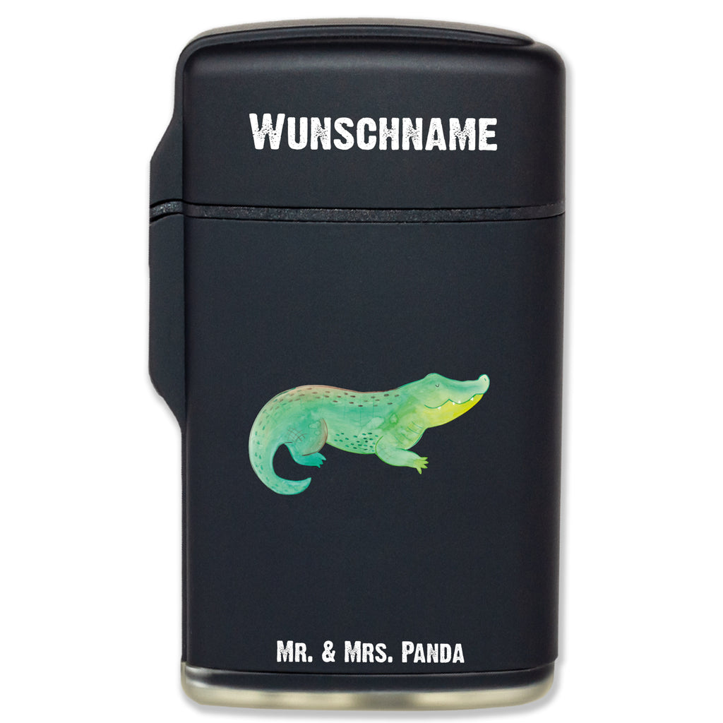 Personalisiertes Feuerzeug Krokodil Personalisiertes Feuerzeug, Personalisiertes Gas-Feuerzeug, Personalisiertes Sturmfeuerzeug, Meerestiere, Meer, Urlaub, Krokodil, Krokodile, verrückt sein, spontan sein, Abenteuerlust, Reiselust, Freundin, beste Freundin, Lieblingsmensch