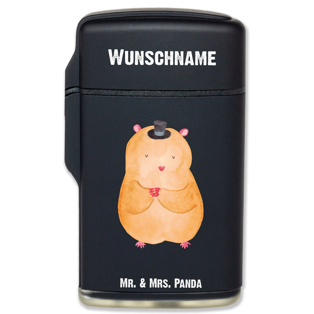 Personalisiertes Feuerzeug Hamster mit Hut Personalisiertes Feuerzeug, Personalisiertes Gas-Feuerzeug, Personalisiertes Sturmfeuerzeug, Tiermotive, Gute Laune, lustige Sprüche, Tiere, Hamster, Hut, Magier, Zylinder, Zwerghamster, Zauberer, Houdini