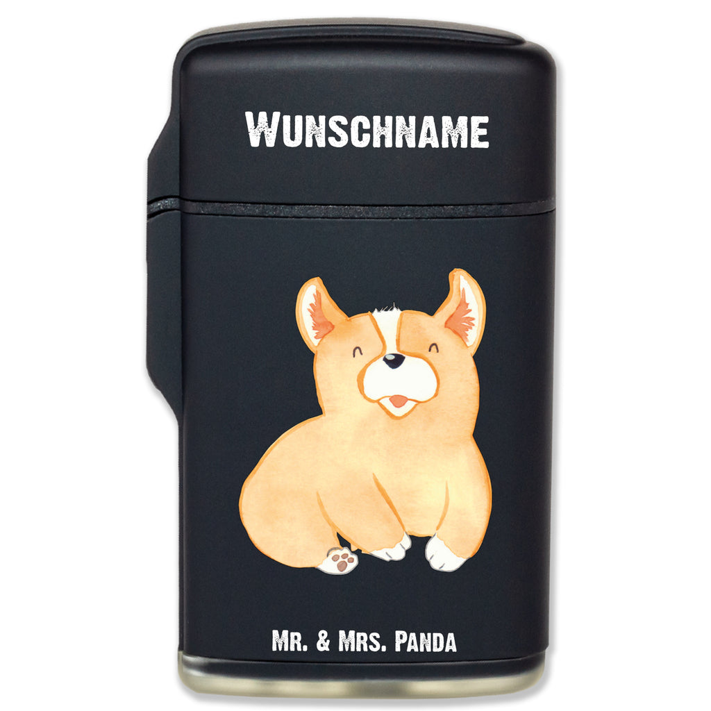 Personalisiertes Feuerzeug Corgie Personalisiertes Feuerzeug, Personalisiertes Gas-Feuerzeug, Personalisiertes Sturmfeuerzeug, Hund, Hundemotiv, Haustier, Hunderasse, Tierliebhaber, Hundebesitzer, Sprüche, Corgie, Welsh Corgie Pembroke, britisch, Motivation, Spruch, Hundespruch, Lebensfreude