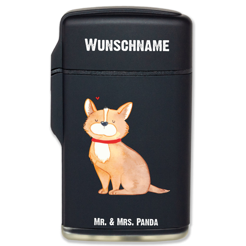 Personalisiertes Feuerzeug Hundeglück Personalisiertes Feuerzeug, Personalisiertes Gas-Feuerzeug, Personalisiertes Sturmfeuerzeug, Hund, Hundemotiv, Haustier, Hunderasse, Tierliebhaber, Hundebesitzer, Sprüche, Corgie, Hundeliebe, Spruch, Hundemama, Liebe