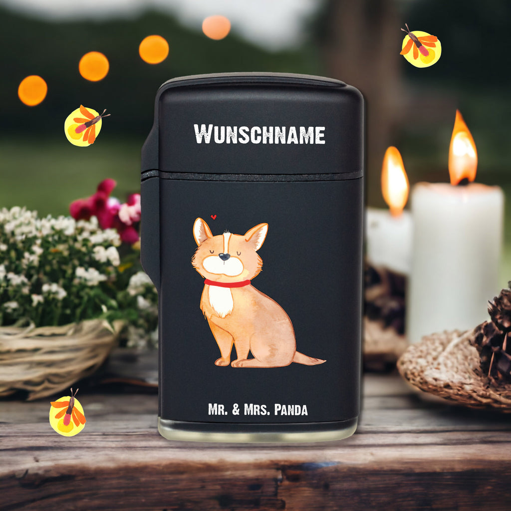 Personalisiertes Feuerzeug Hundeglück Personalisiertes Feuerzeug, Personalisiertes Gas-Feuerzeug, Personalisiertes Sturmfeuerzeug, Hund, Hundemotiv, Haustier, Hunderasse, Tierliebhaber, Hundebesitzer, Sprüche, Corgie, Hundeliebe, Spruch, Hundemama, Liebe