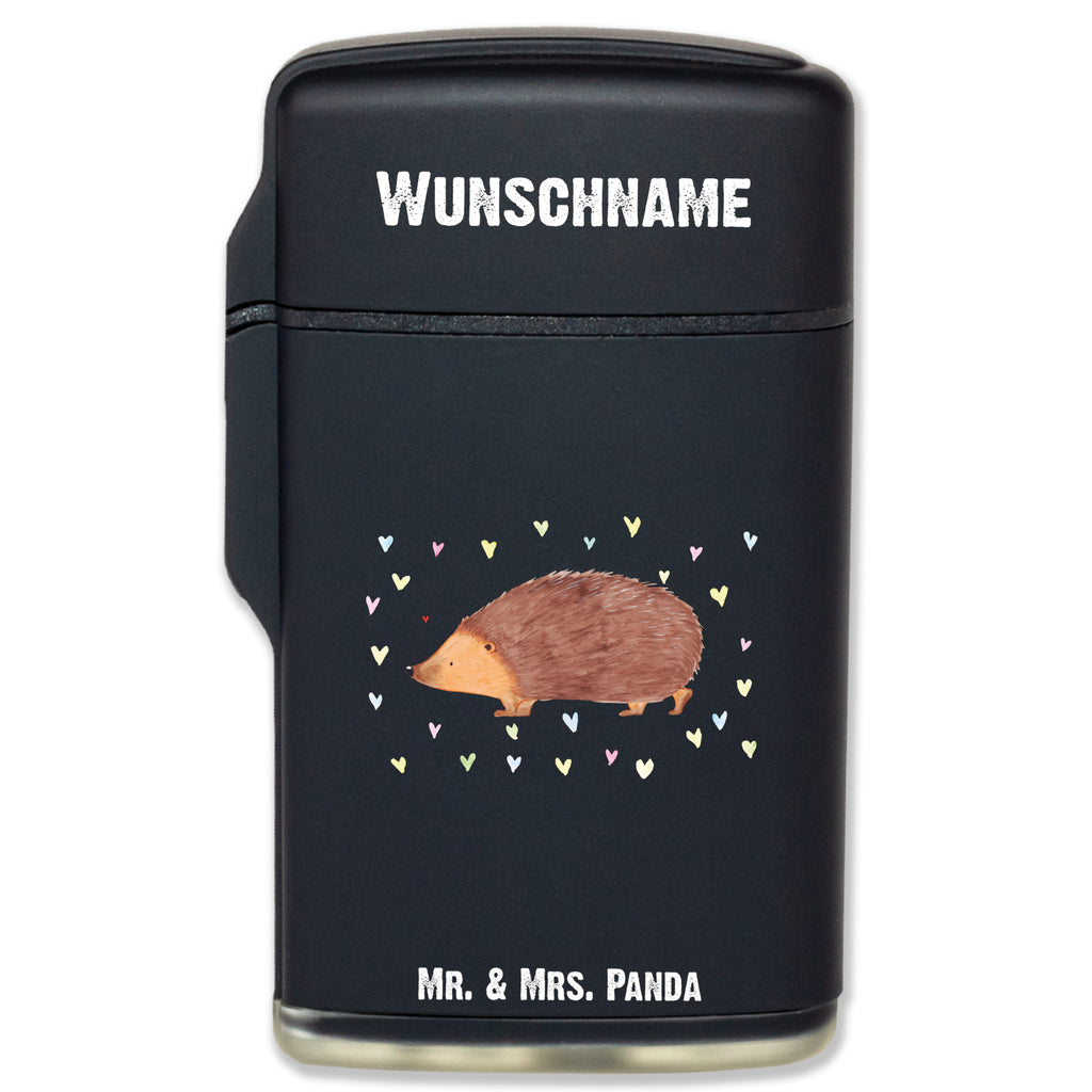 Personalisiertes Feuerzeug Igel Herzen Personalisiertes Feuerzeug, Personalisiertes Gas-Feuerzeug, Personalisiertes Sturmfeuerzeug, Tiermotive, Gute Laune, lustige Sprüche, Tiere, Liebe, Herz, Herzen, Igel, Vertrauen, Kuss, Leben