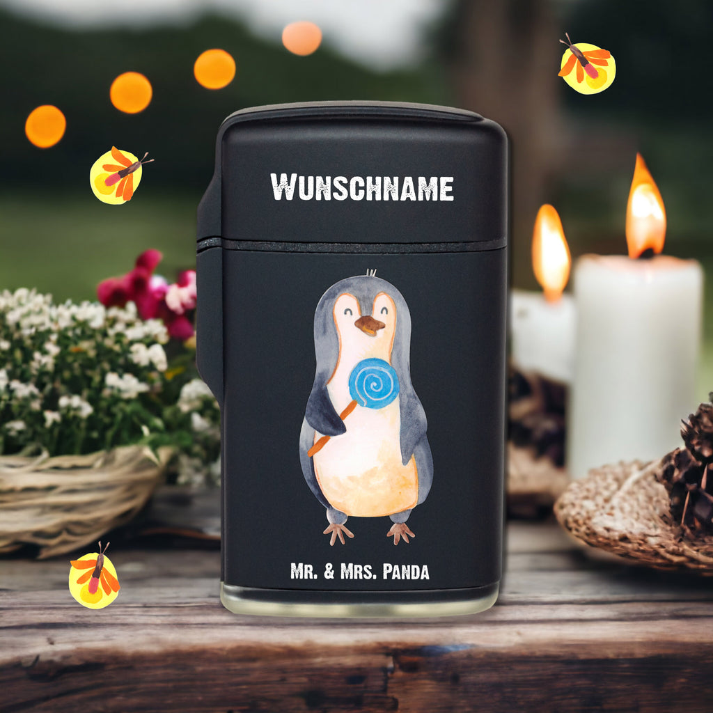 Personalisiertes Feuerzeug Pinguin Lolli Personalisiertes Feuerzeug, Personalisiertes Gas-Feuerzeug, Personalisiertes Sturmfeuerzeug, Pinguin, Pinguine, Lolli, Süßigkeiten, Blödsinn, Spruch, Rebell, Gauner, Ganove, Rabauke