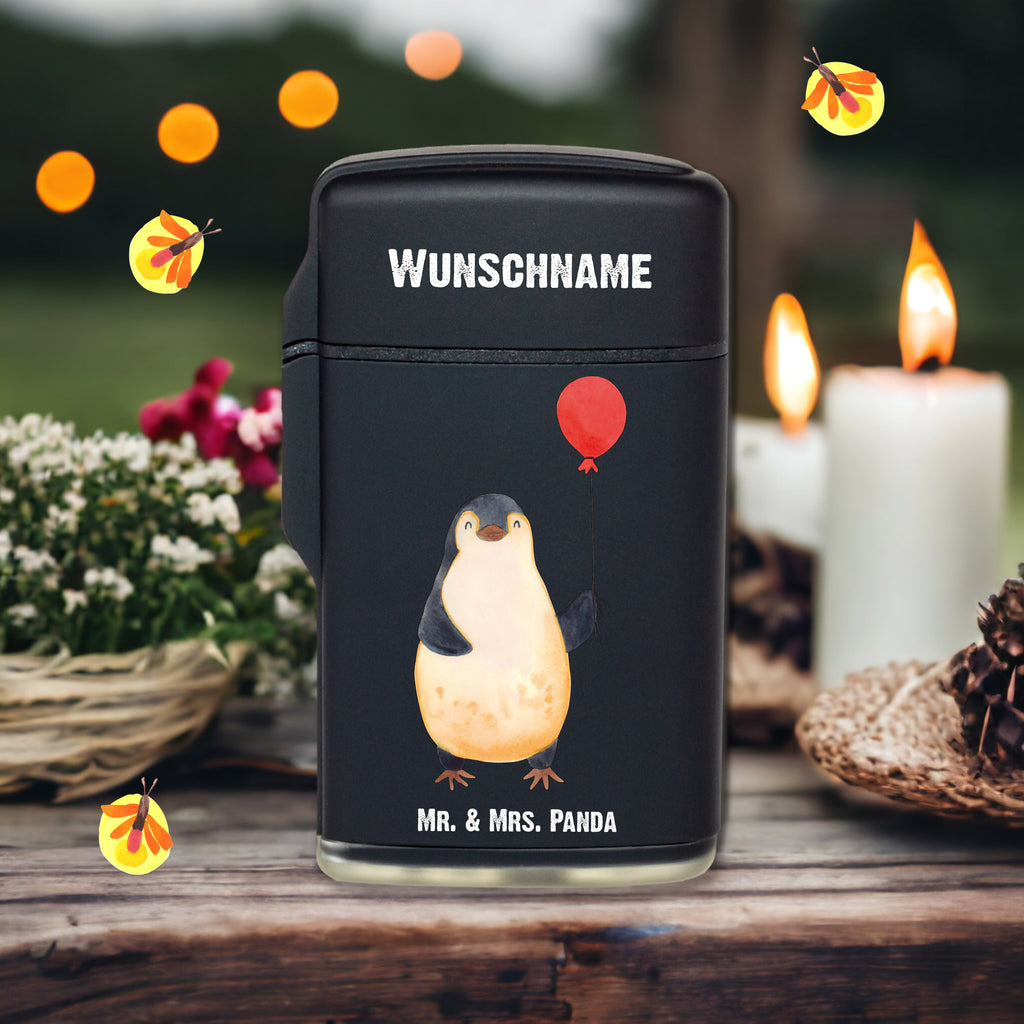 Personalisiertes Feuerzeug Pinguin Luftballon Personalisiertes Feuerzeug, Personalisiertes Gas-Feuerzeug, Personalisiertes Sturmfeuerzeug, Pinguin, Pinguine, Luftballon, Tagträume, Lebenslust, Geschenk Freundin, Geschenkidee, beste Freundin, Motivation, Neustart, neues Leben, Liebe, Glück