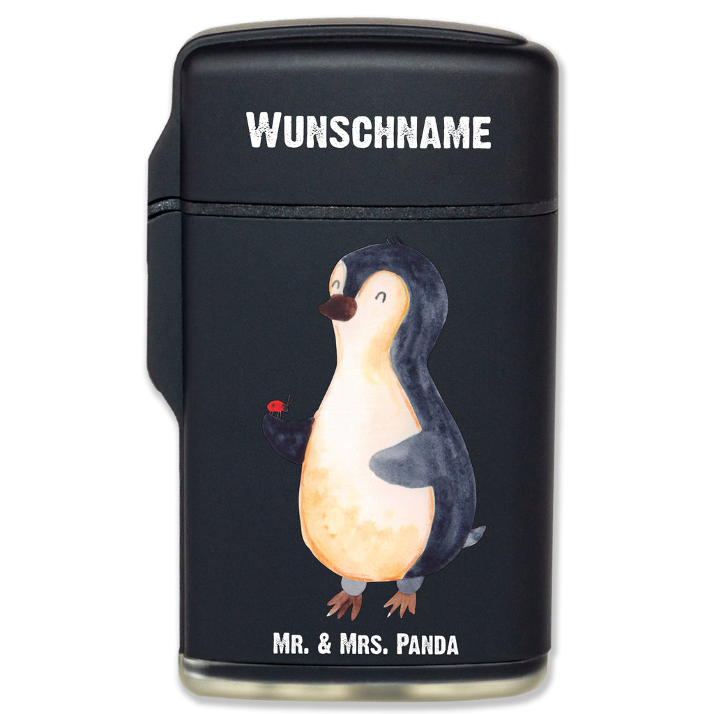 Personalisiertes Feuerzeug Pinguin Marienkäfer Personalisiertes Feuerzeug, Personalisiertes Gas-Feuerzeug, Personalisiertes Sturmfeuerzeug, Pinguin, Pinguine, Marienkäfer, Liebe, Wunder, Glück, Freude, Lebensfreude