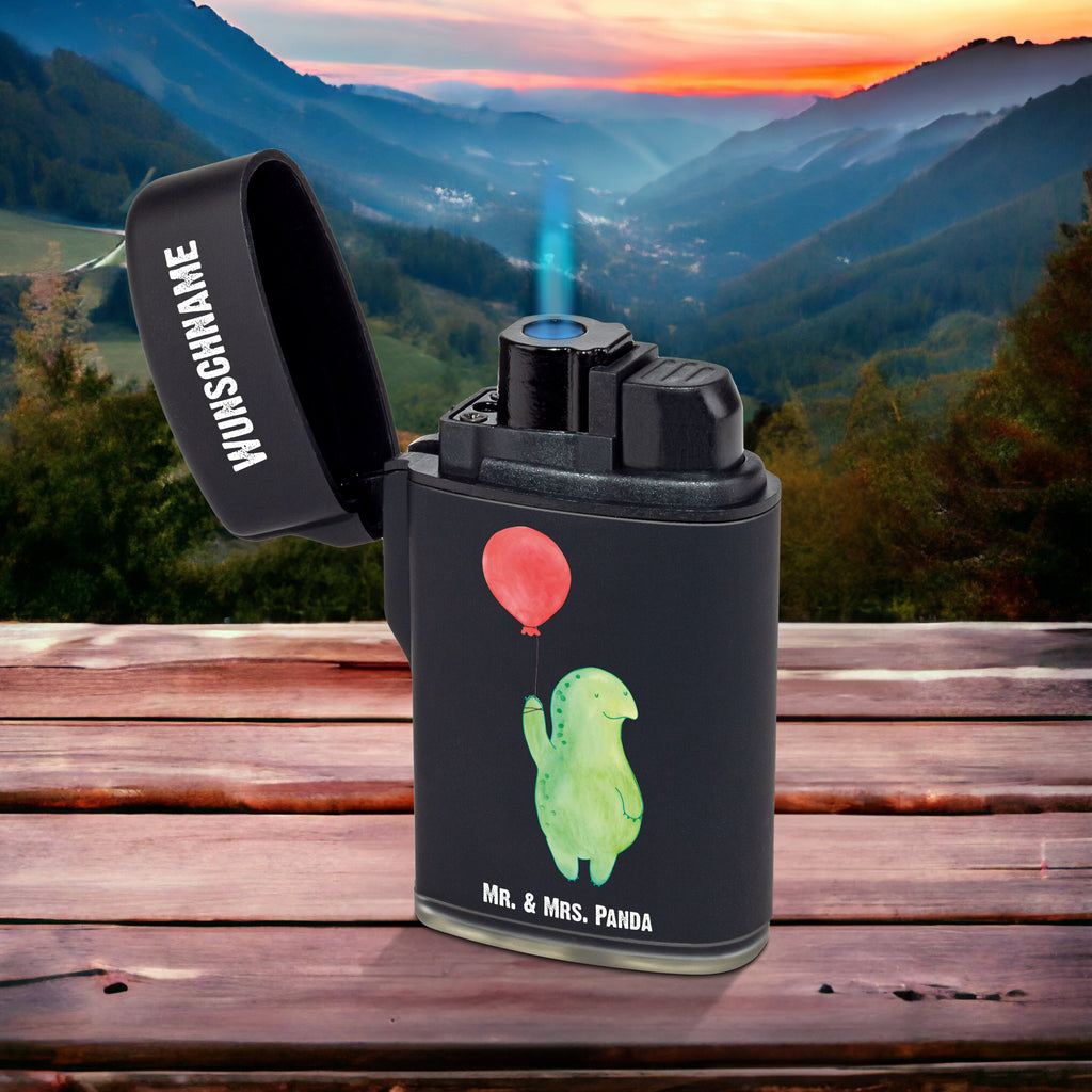Personalisiertes Feuerzeug Schildkröte Luftballon Personalisiertes Feuerzeug, Personalisiertes Gas-Feuerzeug, Personalisiertes Sturmfeuerzeug, Schildkröte, Schildkröten, Mutausbruch, Motivation, Motivationsspruch