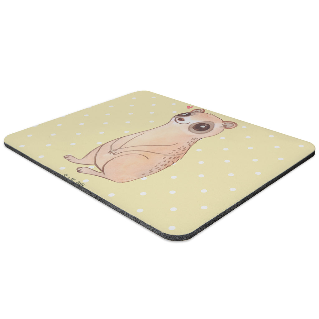 Mauspad Plumplori Glücklich Plumplori, Niedlich, Glück Mousepad, Computer zubehör, Büroausstattung, PC Zubehör, Arbeitszimmer, Mauspad, Einzigartiges Mauspad, Designer Mauspad  süße Tiermotive, gute Laune, lustige Sprüche, Tiere