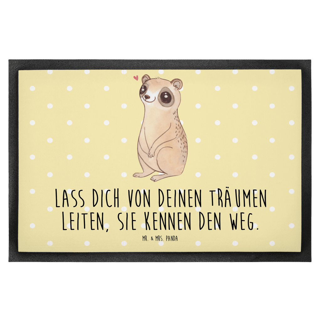 Fußmatte Plumplori Glücklich Türvorleger, Schmutzmatte, Fußabtreter, Matte, Schmutzfänger, Fußabstreifer, Schmutzfangmatte, Türmatte, Motivfußmatte, Haustürmatte, Vorleger, süße Tiermotive, gute Laune, lustige Sprüche, Tiere, Plumplori, Niedlich, Glück