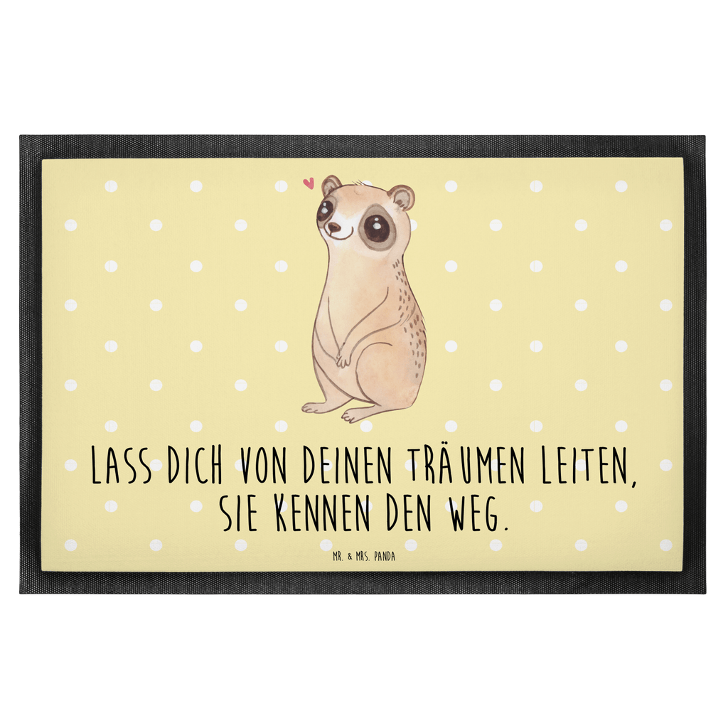 Fußmatte Plumplori Glücklich Türvorleger, Schmutzmatte, Fußabtreter, Matte, Schmutzfänger, Fußabstreifer, Schmutzfangmatte, Türmatte, Motivfußmatte, Haustürmatte, Vorleger, süße Tiermotive, gute Laune, lustige Sprüche, Tiere, Plumplori, Niedlich, Glück