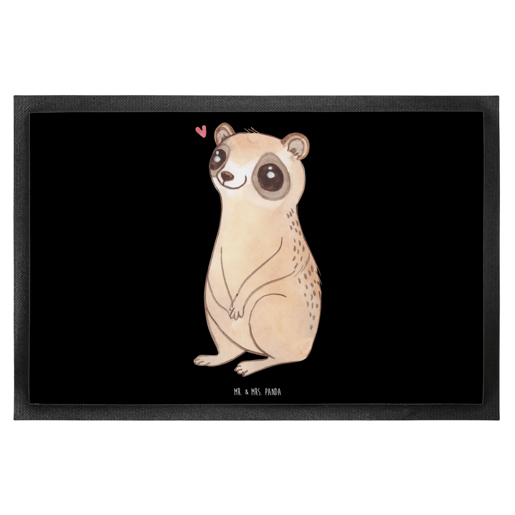 Fußmatte Plumplori Glücklich Türvorleger, Schmutzmatte, Fußabtreter, Matte, Schmutzfänger, Fußabstreifer, Schmutzfangmatte, Türmatte, Motivfußmatte, Haustürmatte, Vorleger, süße Tiermotive, gute Laune, lustige Sprüche, Tiere, Plumplori, Niedlich, Glück