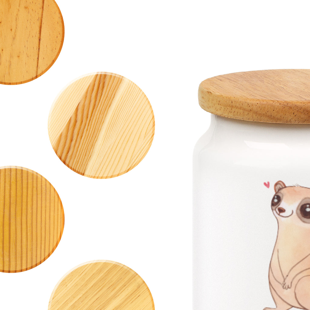 Vorratsdose Plumplori Glücklich Plumplori, Niedlich, Glück Vorratsdose, Keksdose, Keramikdose, Leckerlidose, Dose  süße Tiermotive, gute Laune, lustige Sprüche, Tiere