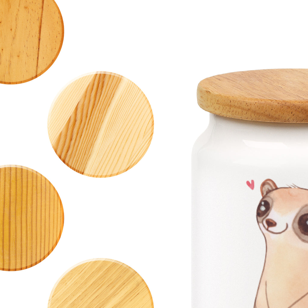 Vorratsdose Plumplori Glücklich Plumplori, Niedlich, Glück Vorratsdose, Keksdose, Keramikdose, Leckerlidose, Dose  süße Tiermotive, gute Laune, lustige Sprüche, Tiere