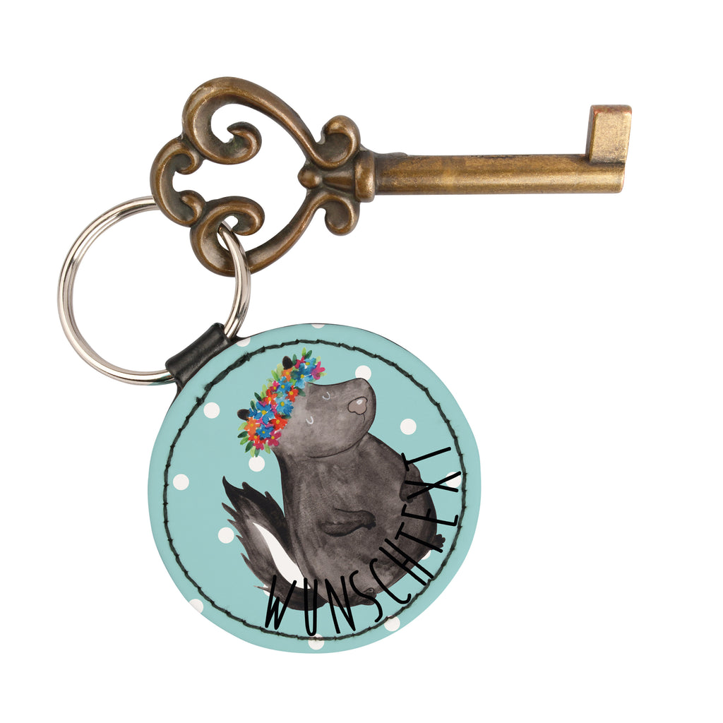 Personalisierter Schlüsselanhänger Stinktier Blumenmaedchen Personalisierter Schlüsselanhänger, Personalisierter Anhänger, Personalisierter Taschenanhänger, Personalisierter Glücksbringer, Personalisierter Schutzengel, Schlüsselanhänger mit Namen, Anhänger mit Namen, Glücksbringer mit Namen, Schlüsselanhänger Wunschtext, Schlüsselanhänger selbst gestalten, Stinktier, Skunk, Wildtier, Raubtier, Stinker, Stinki, Yoga, Namaste, Lebe, Liebe, Lache