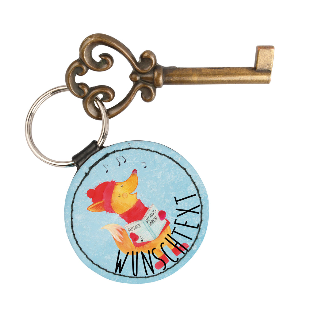 Personalisierter Schlüsselanhänger Fuchs Sänger Personalisierter Schlüsselanhänger, Personalisierter Anhänger, Personalisierter Taschenanhänger, Personalisierter Glücksbringer, Personalisierter Schutzengel, Schlüsselanhänger mit Namen, Anhänger mit Namen, Glücksbringer mit Namen, Schlüsselanhänger Wunschtext, Schlüsselanhänger selbst gestalten, Winter, Weihnachten, Weihnachtsdeko, Nikolaus, Advent, Heiligabend, Wintermotiv, Fuchs, Füchse, Sänger, Geschenk Sänger, Singen, Weihnachtslieder