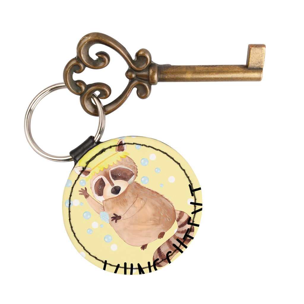 Personalisierter Schlüsselanhänger Waschbär Personalisierter Schlüsselanhänger, Personalisierter Anhänger, Personalisierter Taschenanhänger, Personalisierter Glücksbringer, Personalisierter Schutzengel, Schlüsselanhänger mit Namen, Anhänger mit Namen, Glücksbringer mit Namen, Schlüsselanhänger Wunschtext, Schlüsselanhänger selbst gestalten, Tiermotive, Gute Laune, lustige Sprüche, Tiere, Waschbär, Tagträumen, Plan, Fröhlich, waschen, Seifenblasen