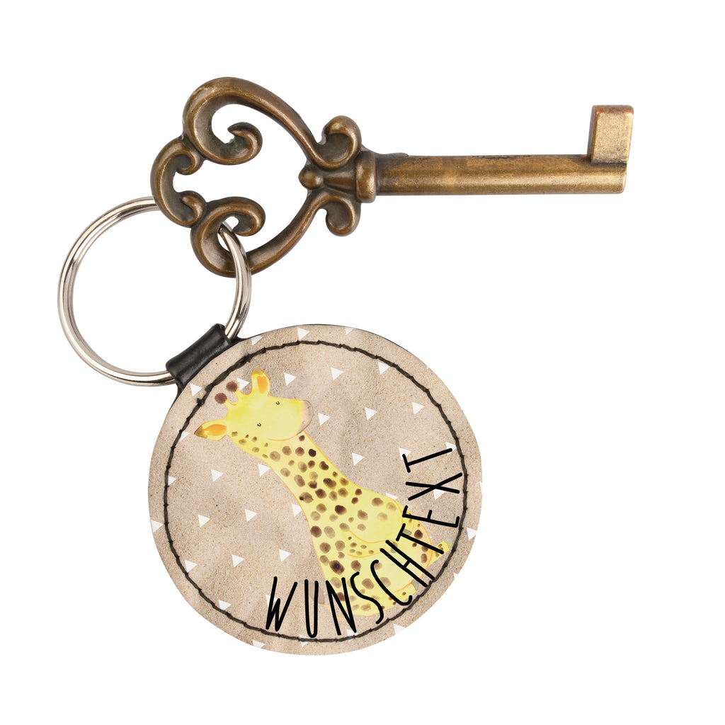 Personalisierter Schlüsselanhänger Giraffe Zufrieden Personalisierter Schlüsselanhänger, Personalisierter Anhänger, Personalisierter Taschenanhänger, Personalisierter Glücksbringer, Personalisierter Schutzengel, Schlüsselanhänger mit Namen, Anhänger mit Namen, Glücksbringer mit Namen, Schlüsselanhänger Wunschtext, Schlüsselanhänger selbst gestalten, Afrika, Wildtiere, Giraffe, Zufrieden, Glück, Abenteuer