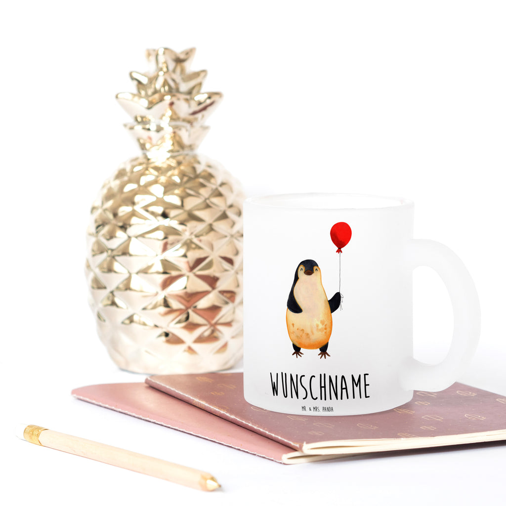Personalisierte Teetasse Pinguin Luftballon Personalisierte Teetasse, Personalisiertes Teeglas, Personalisierter Teebecher, Personalisierte Glas Teetasse, Personalisierte Teetasse aus Glas, Teetasse mit Namen, Teeglas mit Namen, Teebecher mit Namen, Glas Teetasse mit Namen, Teetasse aus Glas mit Namen, Teetasse Wunschname, Teetasse selbst gestalten., Pinguin, Pinguine, Luftballon, Tagträume, Lebenslust, Geschenk Freundin, Geschenkidee, beste Freundin, Motivation, Neustart, neues Leben, Liebe, Glück
