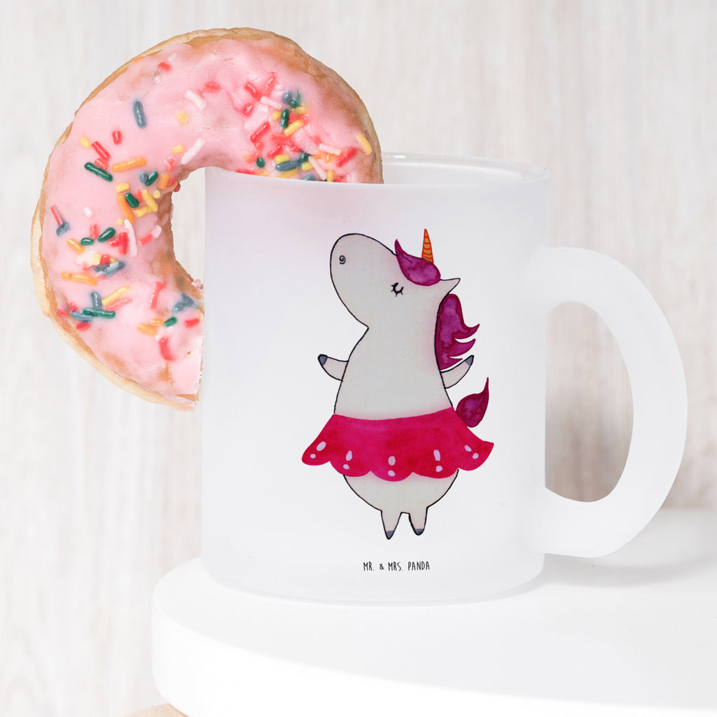 Teetasse Einhorn Ballerina Teetasse, Teeglas, Teebecher, Tasse mit Henkel, Tasse, Glas Teetasse, Teetasse aus Glas, Einhorn, Einhörner, Einhorn Deko, Pegasus, Unicorn, Tanzen, Ballerina, Party, Wohnung, Spaß, Feiern, Geburtstag, Tänzerin, Lebenslust, Lebensfreude