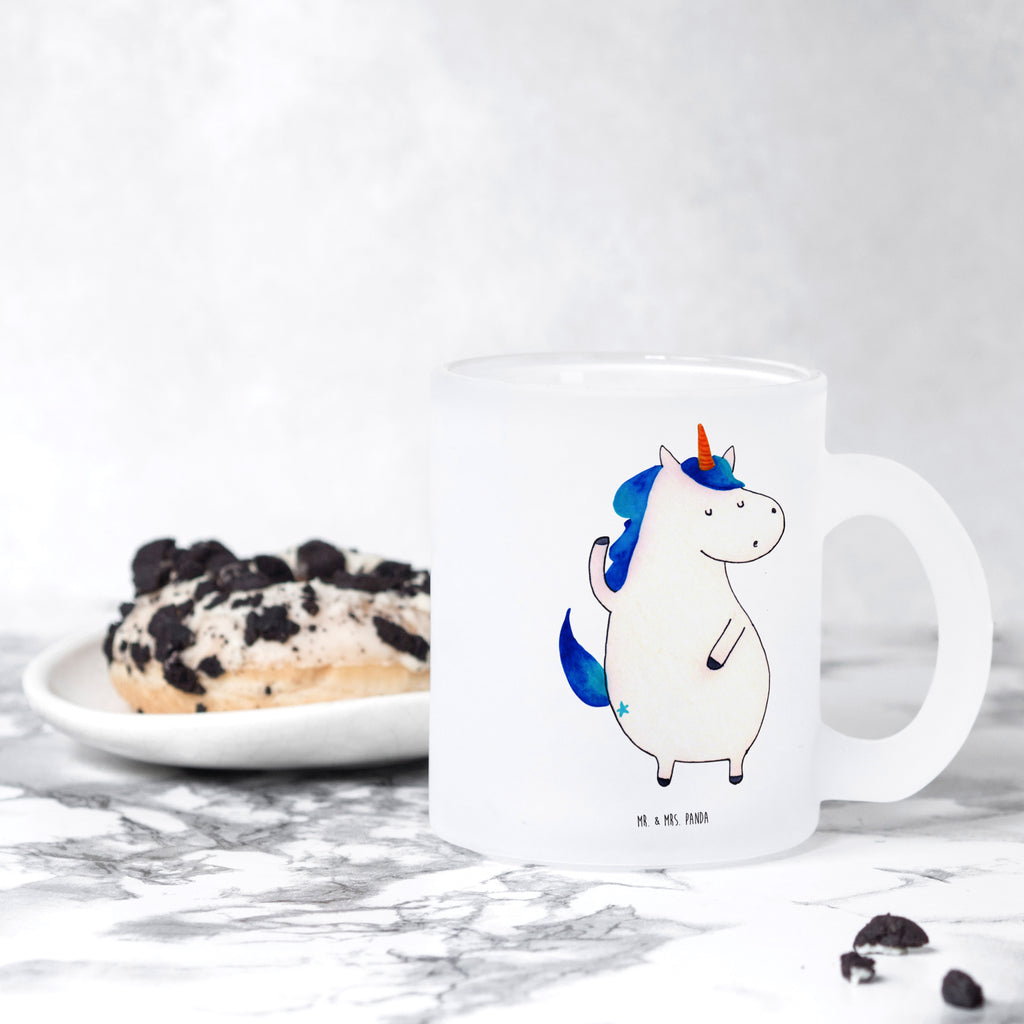 Teetasse Einhorn Mann Teetasse, Teeglas, Teebecher, Tasse mit Henkel, Tasse, Glas Teetasse, Teetasse aus Glas, Einhorn, Einhörner, Einhorn Deko, Pegasus, Unicorn, cool, Mann, Freundin, Familie, bester Freund, BFF, Party, hübsch, beste