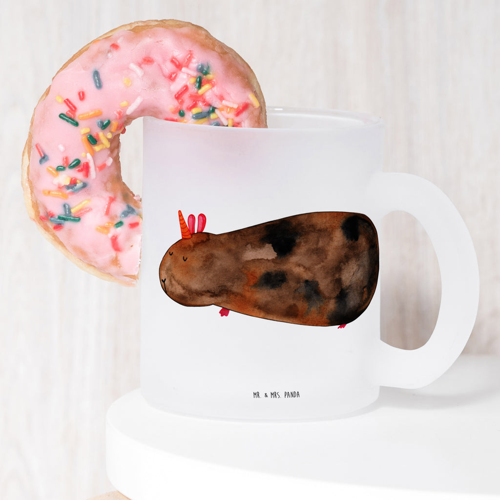 Teetasse Meerhörnchen Teetasse, Teeglas, Teebecher, Tasse mit Henkel, Tasse, Glas Teetasse, Teetasse aus Glas, Einhorn, Einhörner, Einhorn Deko, Pegasus, Unicorn, Meerhörnchen, Meericorn, Meerschwein, Meerschweinchen