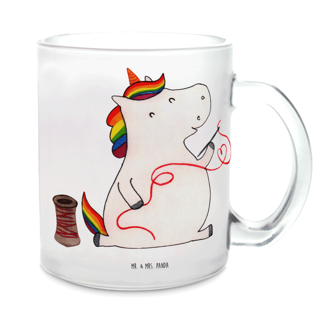 Teetasse Einhorn Näherin Teetasse, Teeglas, Teebecher, Tasse mit Henkel, Tasse, Glas Teetasse, Teetasse aus Glas, Einhorn, Einhörner, Einhorn Deko, Pegasus, Unicorn, Näherin, nähen, Mädchen, Freundin, Häkeln, Stricken, basteln, Nähzimmer