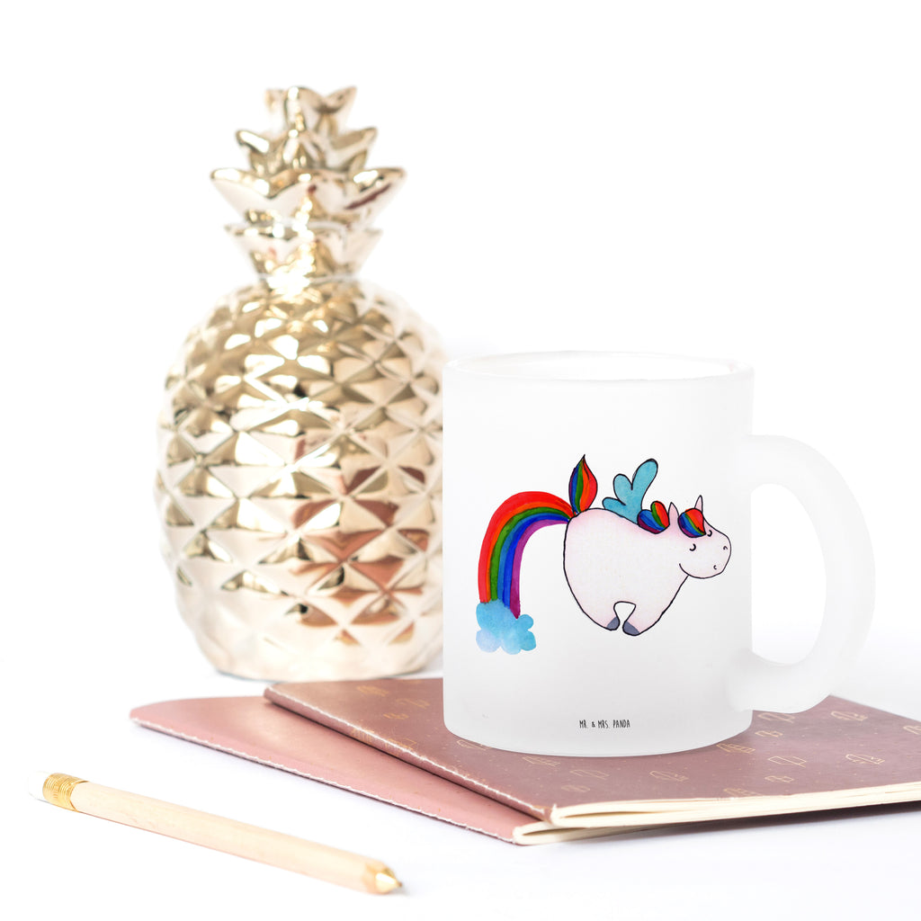 Teetasse Einhorn Pegasus Teetasse, Teeglas, Teebecher, Tasse mit Henkel, Tasse, Glas Teetasse, Teetasse aus Glas, Einhorn, Einhörner, Einhorn Deko, Pegasus, Unicorn, Regenbogen, Spielen, Realität, Glitzer, Erwachsenwerden