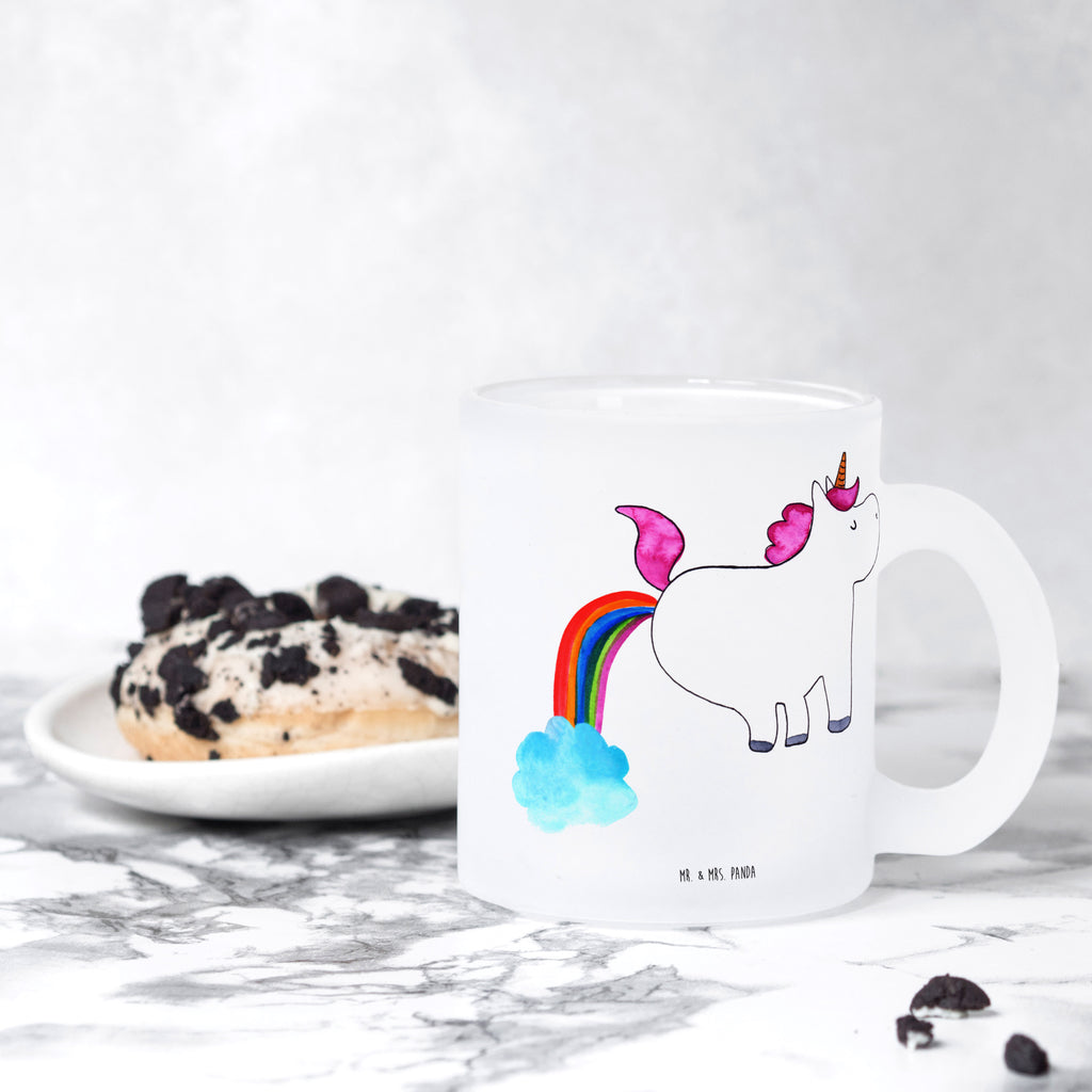 Teetasse Einhorn Pupsend Teetasse, Teeglas, Teebecher, Tasse mit Henkel, Tasse, Glas Teetasse, Teetasse aus Glas, Einhorn, Einhörner, Einhorn Deko, Pegasus, Unicorn, Pups, Regenbogen, Glitzer, Einhornpower, Erwachsenwerden, Spaß, lustig, Freundin