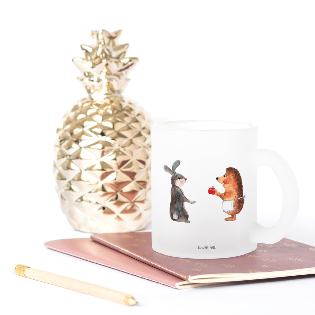Teetasse Liebe ist nie ohne Schmerz Teetasse, Teeglas, Teebecher, Tasse mit Henkel, Tasse, Glas Teetasse, Teetasse aus Glas, Tiermotive, Gute Laune, lustige Sprüche, Tiere, Igel und Hase, Igel, Hase, Liebe Spruch, Liebeskummer Geschenk, Herzschmerz, Trösten, Trennungsschmerz, Spruch romantisch