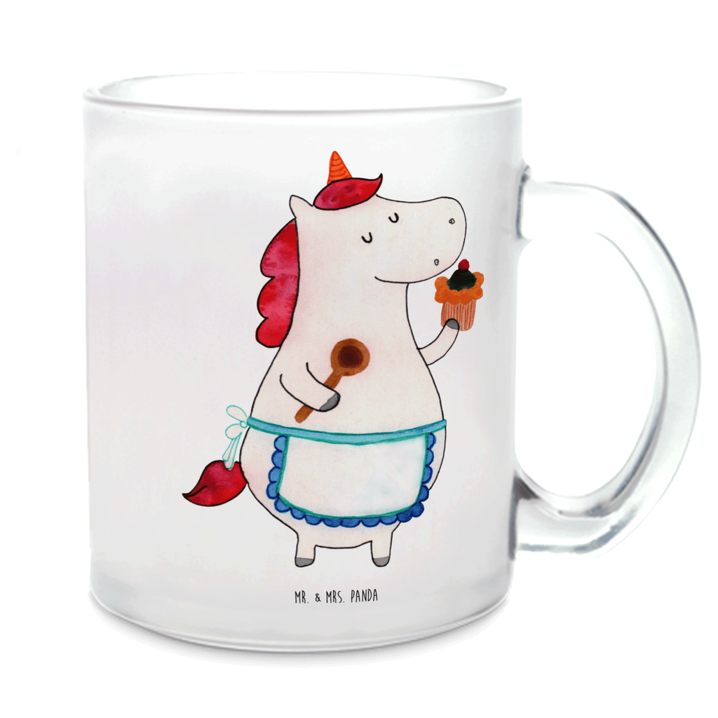 Teetasse Einhorn Küchenfee Teetasse, Teeglas, Teebecher, Tasse mit Henkel, Tasse, Glas Teetasse, Teetasse aus Glas, Einhorn, Einhörner, Einhorn Deko, Pegasus, Unicorn, backen, Muffin, Motivation, Träumer, träumen, Bäckerin, Hobbykoch, Koch, Torte, Kuchen