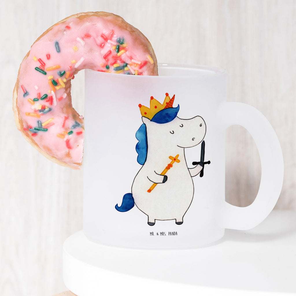 Teetasse Einhorn König mit Schwert Teetasse, Teeglas, Teebecher, Tasse mit Henkel, Tasse, Glas Teetasse, Teetasse aus Glas, Einhorn, Einhörner, Einhorn Deko, Pegasus, Unicorn, König, Ritter, Mittelalter