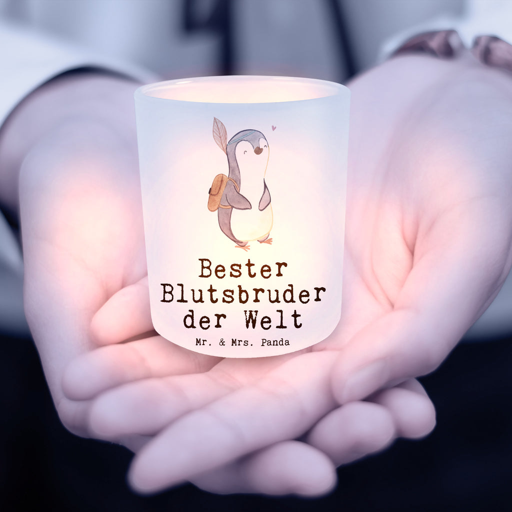 Windlicht Pinguin Bester Blutsbruder der Welt Windlicht Glas, Teelichtglas, Teelichthalter, Teelichter, Kerzenglas, Windlicht Kerze, Kerzenlicht, für, Dankeschön, Geschenk, Schenken, Geburtstag, Geburtstagsgeschenk, Geschenkidee, Danke, Bedanken, Mitbringsel, Freude machen, Geschenktipp, Abteilungsleiter, Leiter, Geschäftsführer, Vorgesetzter, Kollege, Arbeit, Büro, Abschiedsgeschenk, Ruhestand, Abschied, Chef