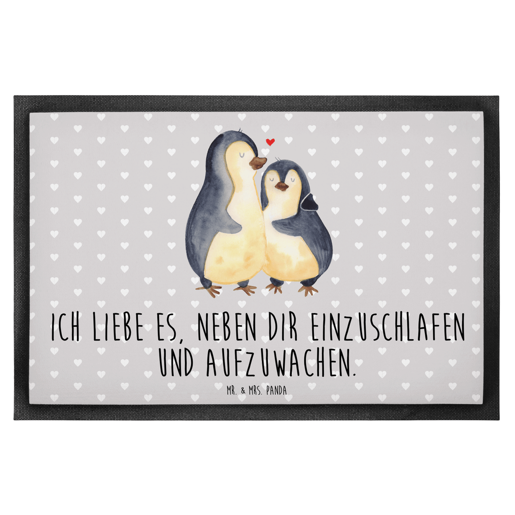 Fußmatte Pinguine Einschlafen Türvorleger, Schmutzmatte, Fußabtreter, Matte, Schmutzfänger, Fußabstreifer, Schmutzfangmatte, Türmatte, Motivfußmatte, Haustürmatte, Vorleger, Liebe, Partner, Freund, Freundin, Ehemann, Ehefrau, Heiraten, Verlobung, Heiratsantrag, Liebesgeschenk, Jahrestag, Hocheitstag, Valentinstag, Geschenk für Frauen, Hochzeitstag, Mitbringsel, Geschenk für Freundin, Geschenk für Partner, Liebesbeweis, für Männer, für Ehemann