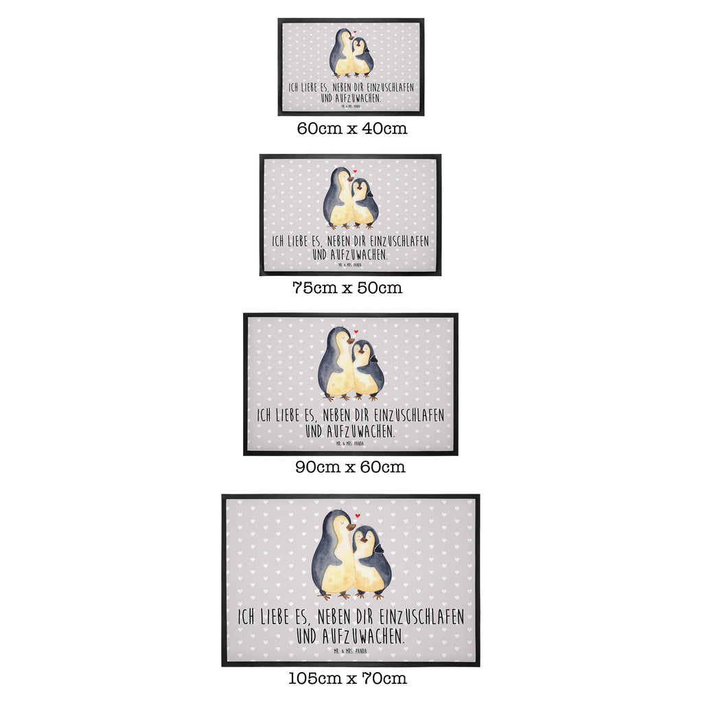 Fußmatte Pinguine Einschlafen Türvorleger, Schmutzmatte, Fußabtreter, Matte, Schmutzfänger, Fußabstreifer, Schmutzfangmatte, Türmatte, Motivfußmatte, Haustürmatte, Vorleger, Liebe, Partner, Freund, Freundin, Ehemann, Ehefrau, Heiraten, Verlobung, Heiratsantrag, Liebesgeschenk, Jahrestag, Hocheitstag, Valentinstag, Geschenk für Frauen, Hochzeitstag, Mitbringsel, Geschenk für Freundin, Geschenk für Partner, Liebesbeweis, für Männer, für Ehemann